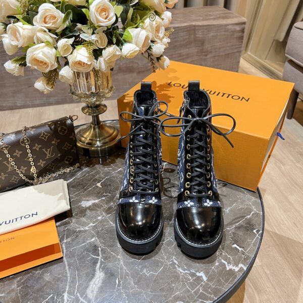 Louis Vuitton Women's Star Trail Ankle Boot Blue For Women LV