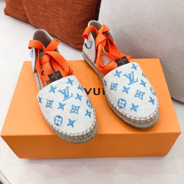 Louis Vuitton Women's Starboard Flat Espadrille Blue For Women LV
