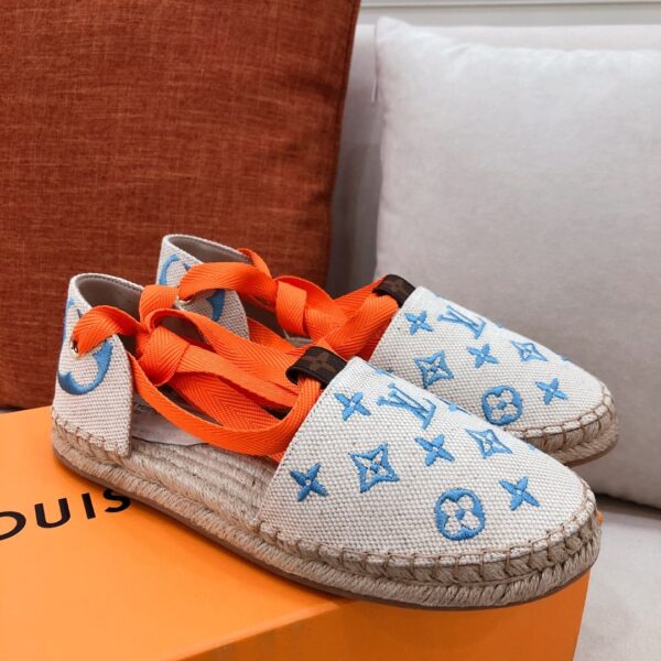 Louis Vuitton Women's Starboard Flat Espadrille Blue For Women LV