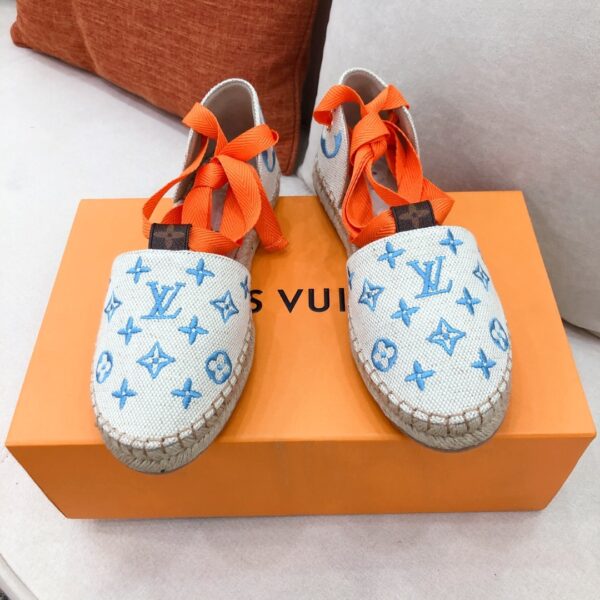 Louis Vuitton Women's Starboard Flat Espadrille Blue For Women LV