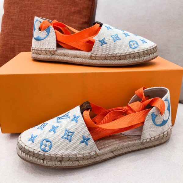 Louis Vuitton Women's Starboard Flat Espadrille Blue For Women LV