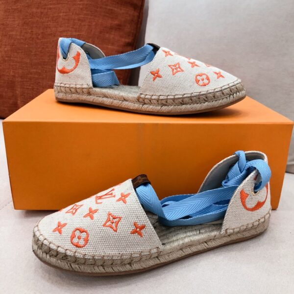 Louis Vuitton Women's Starboard Flat Espadrille Orange For Women LV