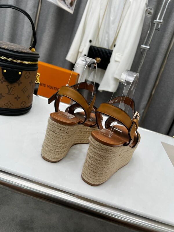 Louis Vuitton Women's Starboard Wedge Sandal Brown For Women LV 1A9PLN