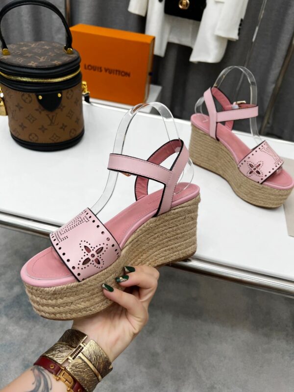 Louis Vuitton Women's Starboard Wedge Sandal Pink For Women LV