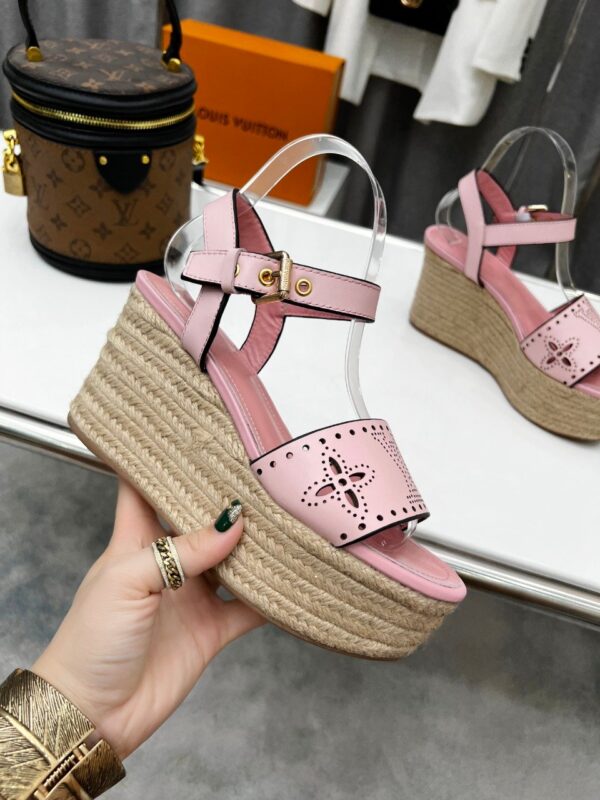 Louis Vuitton Women's Starboard Wedge Sandal Pink For Women LV