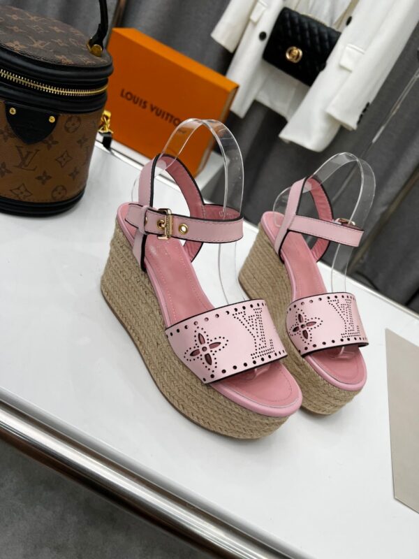 Louis Vuitton Women's Starboard Wedge Sandal Pink For Women LV