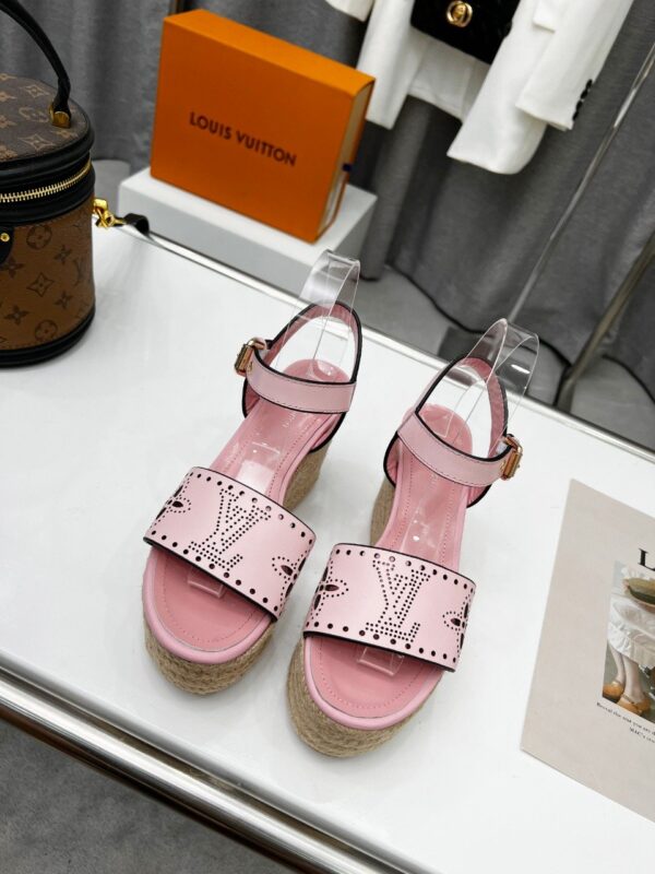 Louis Vuitton Women's Starboard Wedge Sandal Pink For Women LV