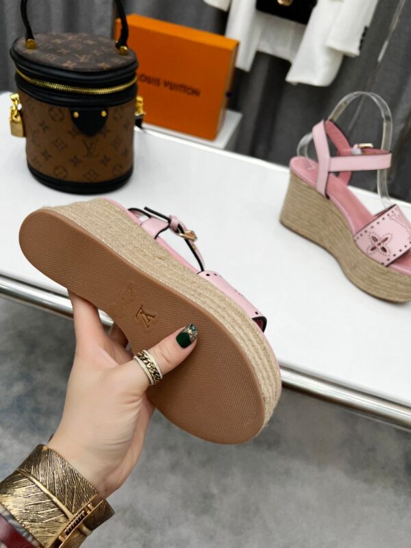 Louis Vuitton Women's Starboard Wedge Sandal Pink For Women LV