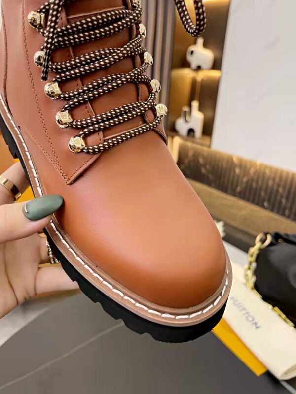 Louis Vuitton Women's Territory Flat Military Boot Brown For Women LV
