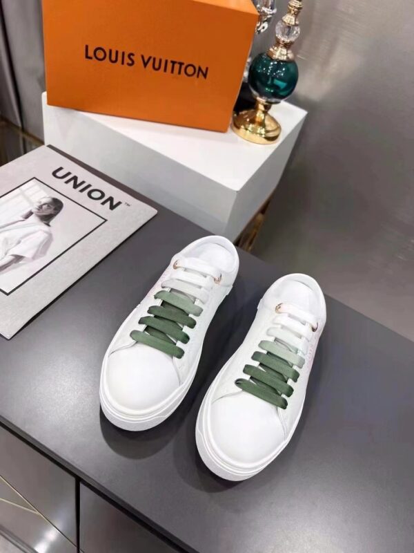 Louis Vuitton Women's Time Out Open-Back Sneaker Green For Women LV 1AA1CZ