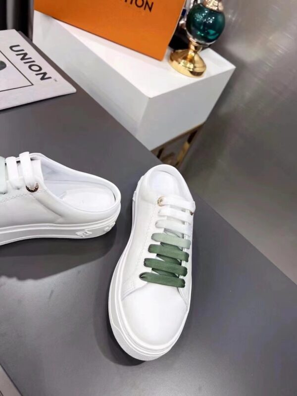 Louis Vuitton Women's Time Out Open-Back Sneaker Green For Women LV 1AA1CZ