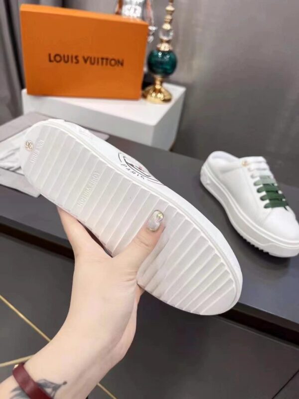 Louis Vuitton Women's Time Out Open-Back Sneaker Green For Women LV 1AA1CZ