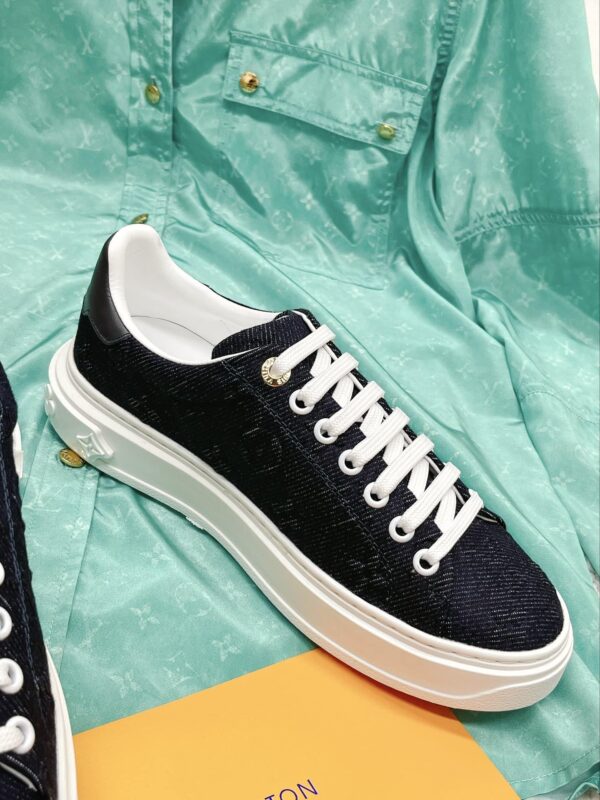 Louis Vuitton Women's Time Out Sneaker Blue For Women LV 1AADMG