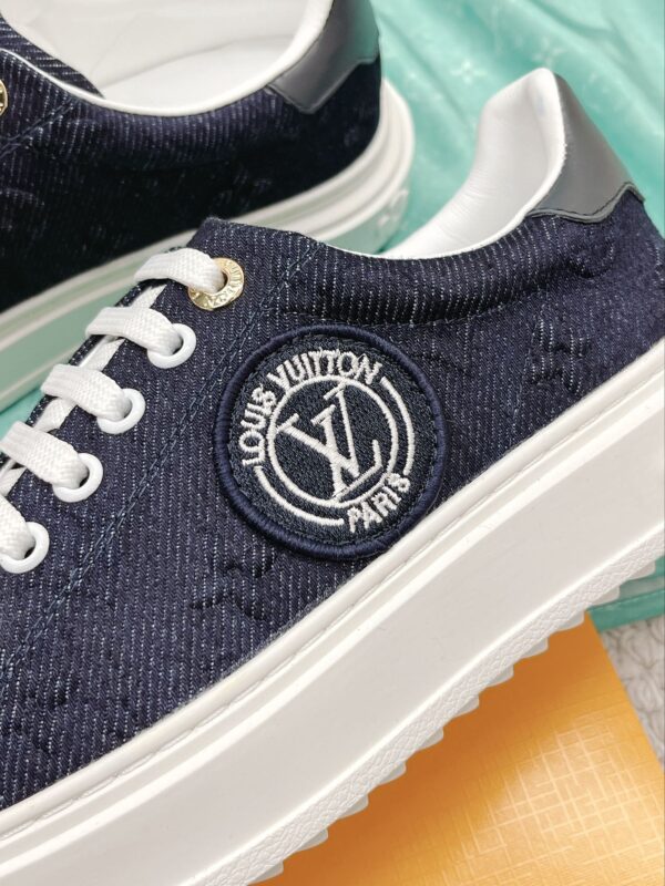 Louis Vuitton Women's Time Out Sneaker Blue For Women LV 1AADMG