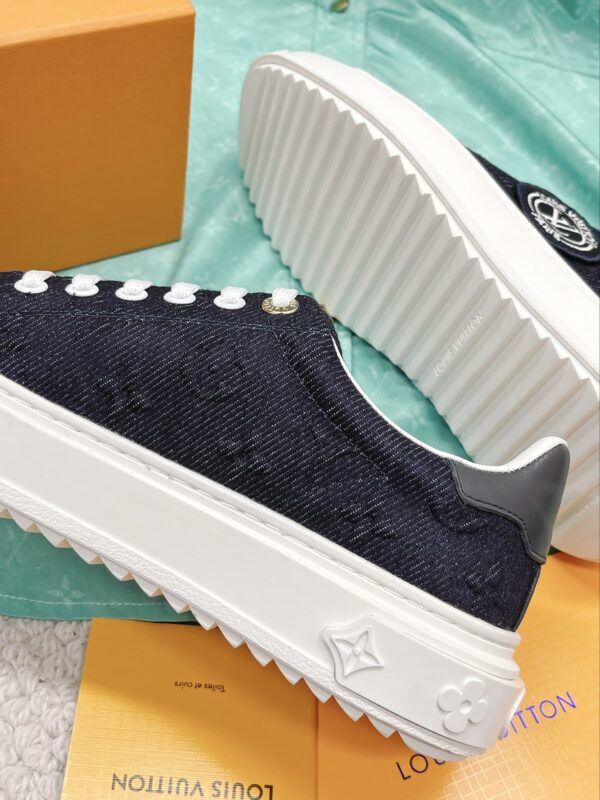 Louis Vuitton Women's Time Out Sneaker Blue For Women LV 1AADMG
