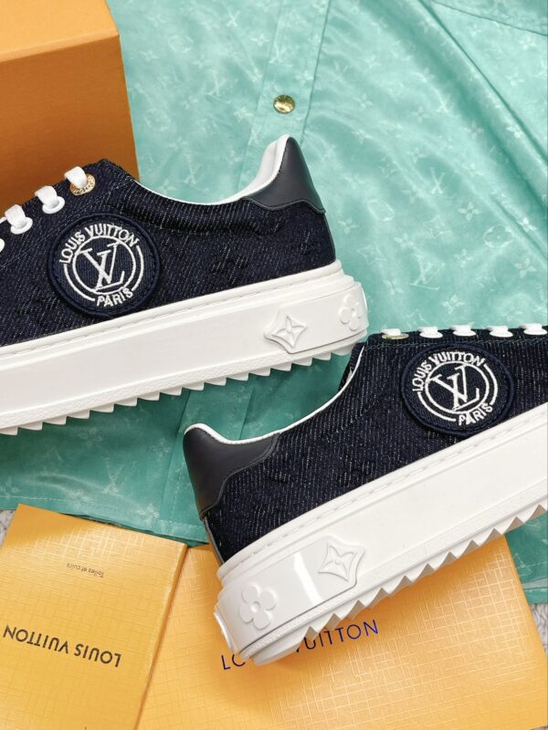 Louis Vuitton Women's Time Out Sneaker Blue For Women LV 1AADMG