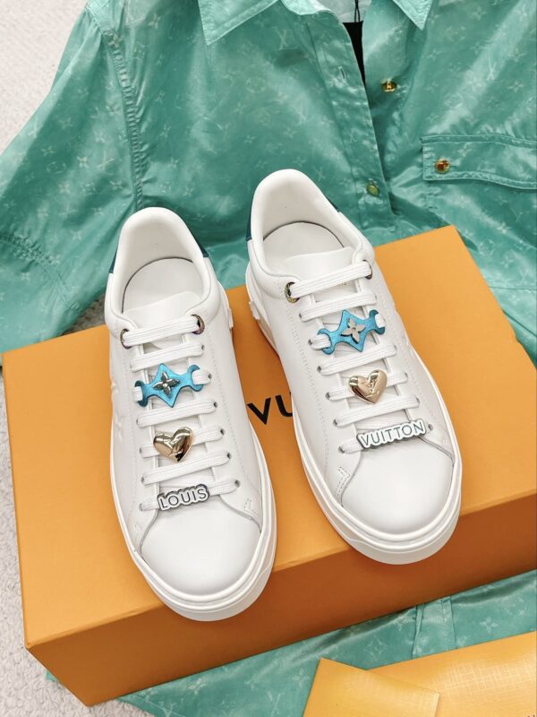 Louis Vuitton Women's Time Out Sneaker Blue For Women LV 1AADNP