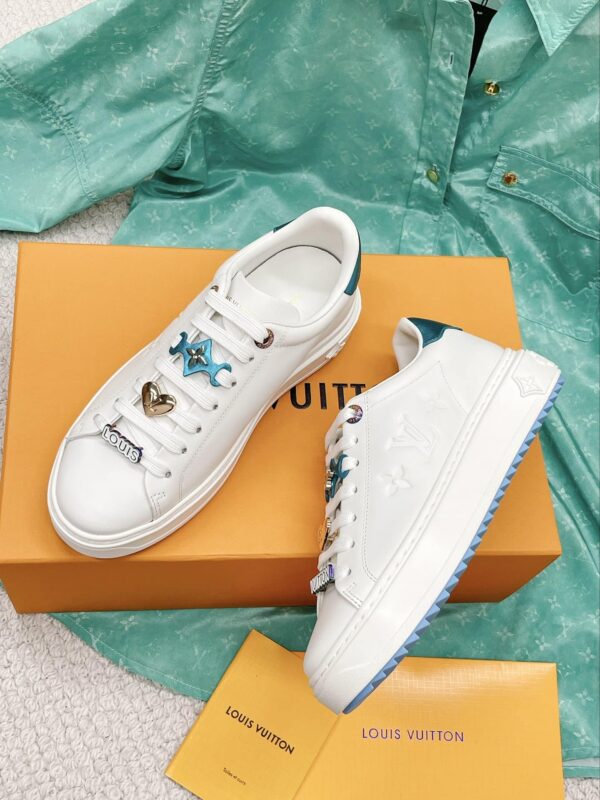 Louis Vuitton Women's Time Out Sneaker Blue For Women LV 1AADNP
