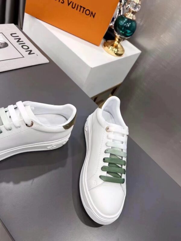 Louis Vuitton Women's Time Out Sneaker Khaki Green For Women LV 1AA1C3