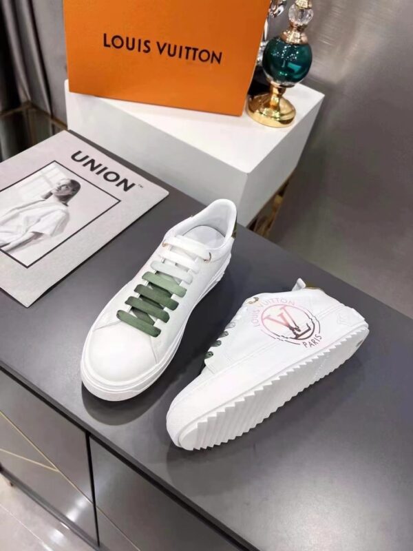 Louis Vuitton Women's Time Out Sneaker Khaki Green For Women LV 1AA1C3