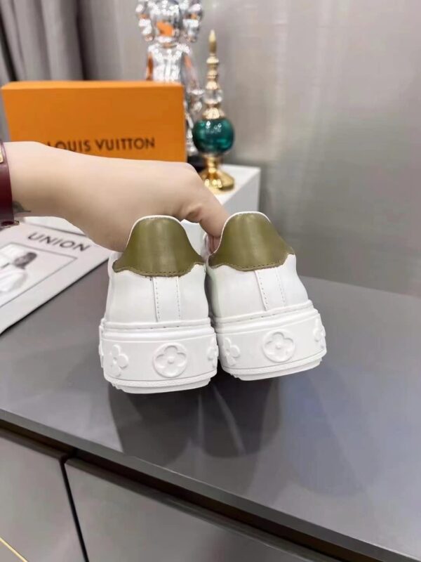 Louis Vuitton Women's Time Out Sneaker Khaki Green For Women LV 1AA1C3