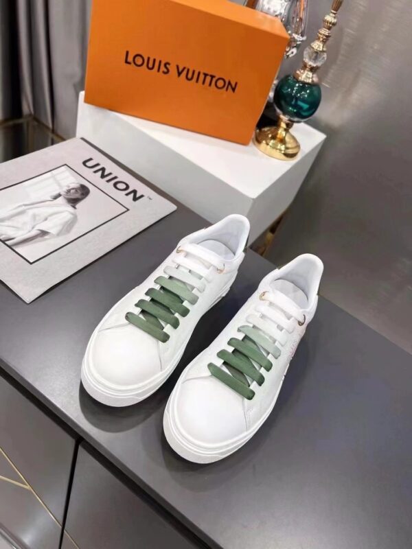 Louis Vuitton Women's Time Out Sneaker Khaki Green For Women LV 1AA1C3