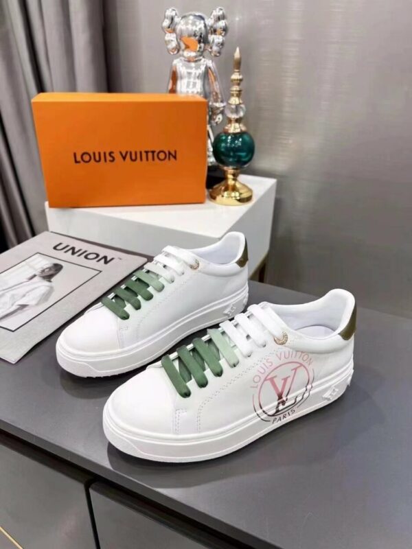Louis Vuitton Women's Time Out Sneaker Khaki Green For Women LV 1AA1C3
