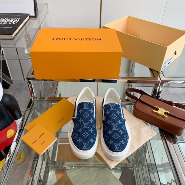 Louis Vuitton Women's Trocadero Slip On Blue For Women LV