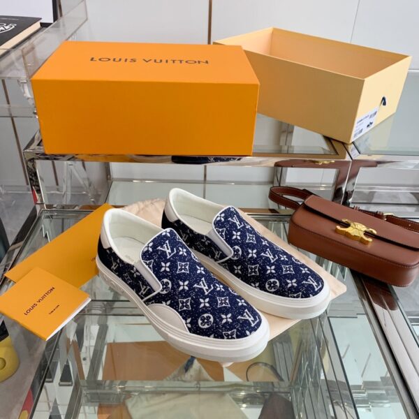 Louis Vuitton Women's Trocadero Slip On Dark Blue For Women LV