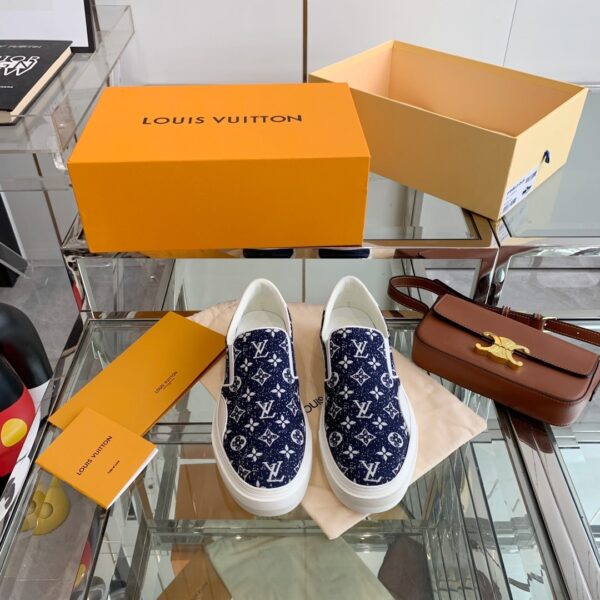 Louis Vuitton Women's Trocadero Slip On Dark Blue For Women LV