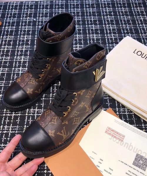 Louis Vuitton Wonderland Flat Ranger Monogram Canvas/Calfskin Leather Fall/Winter Collection Black/Brown