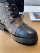 Louis Vuitton Wonderland Flat Ranger Patent Monogram Material Black/Brown For Women LV 1A2Q3N