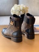 Louis Vuitton Wonderland Flat Ranger Patent Monogram Material Black/Brown For Women LV 1A2Q3N