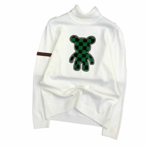 Louis Vuitton Wool Sweater Pullover With Rabbit White For Men
