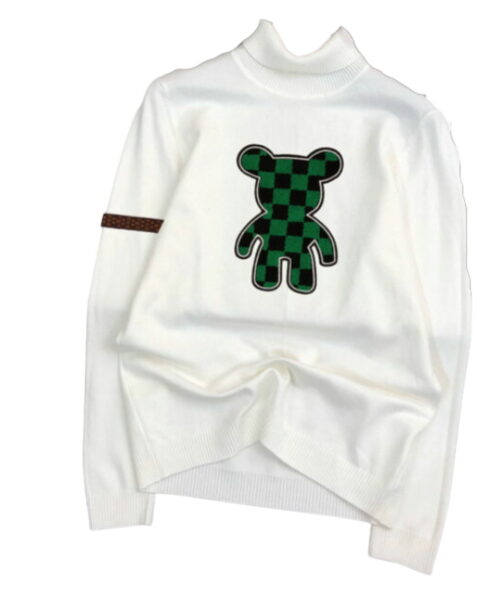 Louis Vuitton Wool Sweater Pullover With Rabbit White For Men