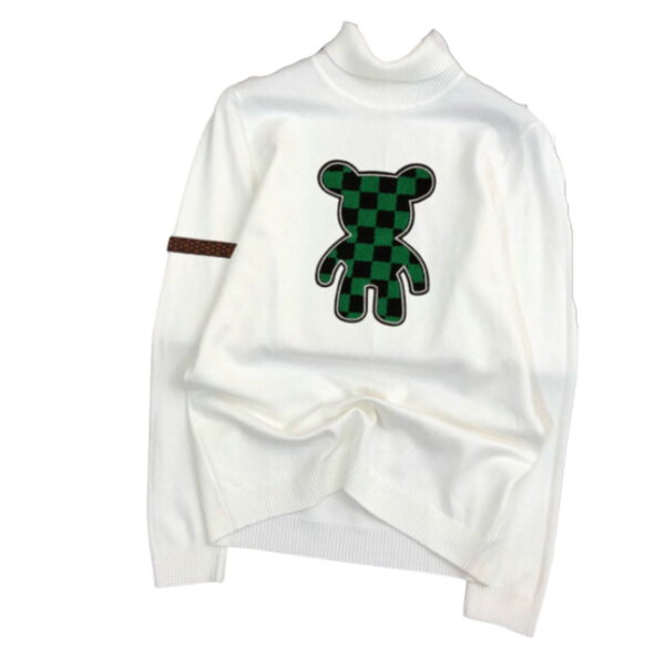 Louis Vuitton Wool Sweater Pullover With Rabbit White For Men