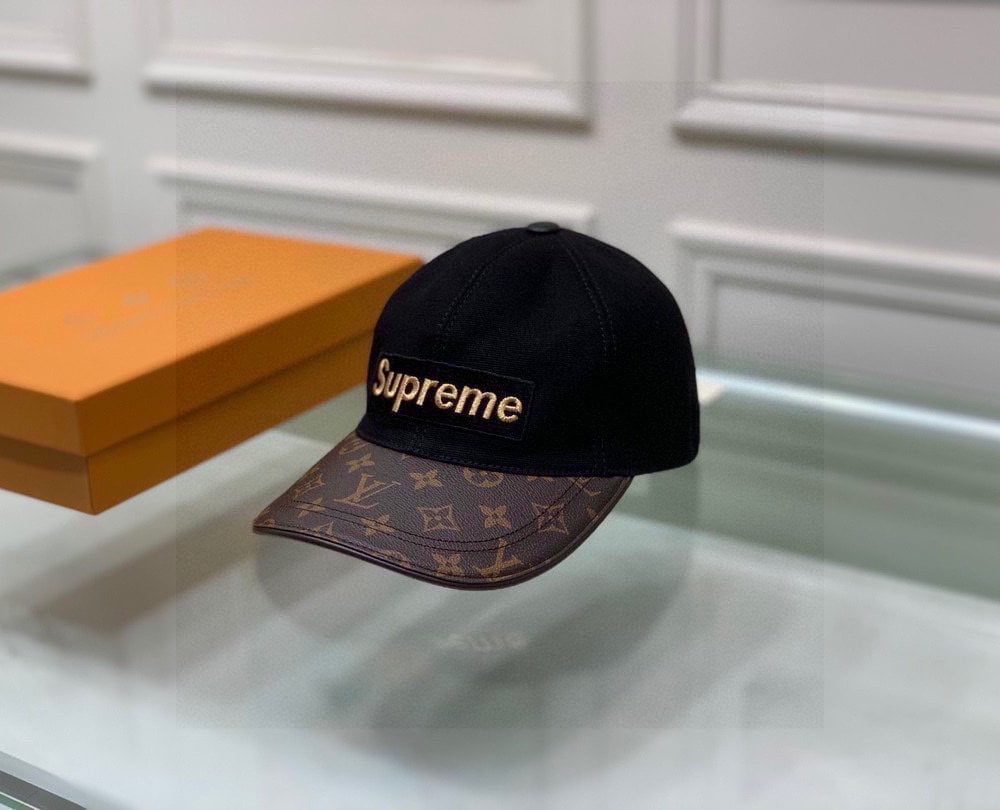 Louis Vuitton x Supreme LV Get Ready Cap Black/Brown LV Cap