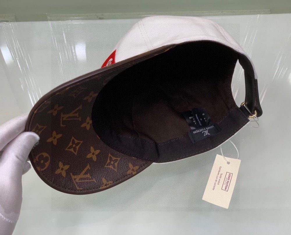 Louis Vuitton x Supreme LV Get Ready Cap White/Brown LV Cap