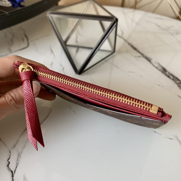 Louis Vuitton Zipped Card Holder Monogram Canvas Orange For Women, Women Wallet LV