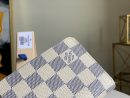 1:1 Replica Louis Vuitton Zippy Coin Purse In Damier Azur Canvas White For Women, Women's Wallet 11cm LV N60229