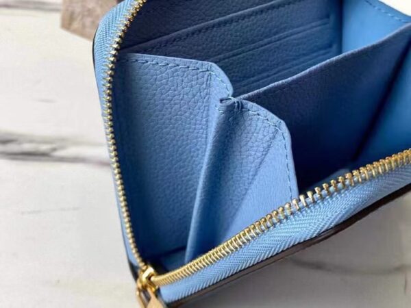 Louis Vuitton Zippy Coin Purse Monogram Empreinte By The Pool For Summer Blue, Women's Wallet 11cm LV M80408