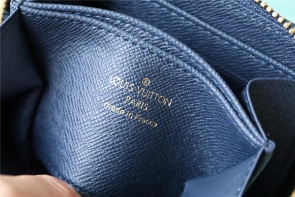 Louis Vuitton Zippy Coin Purse Monogram Jacquard Denim Navy Blue For Women, Women's Wallets 4.3in/11cm LV M81185