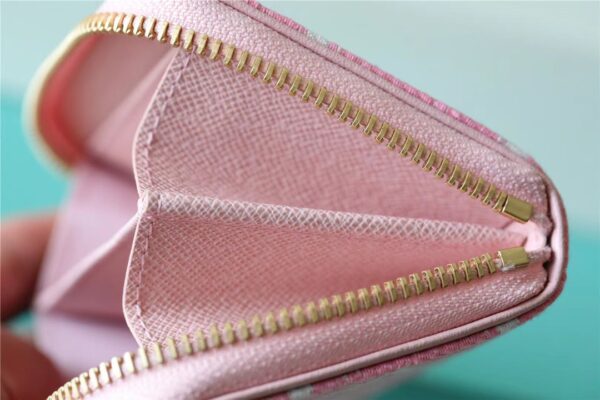 Louis Vuitton Zippy Coin Purse Monogram Jacquard Denim Pink For Women, Women's Wallets 4.3in/11cm LV 