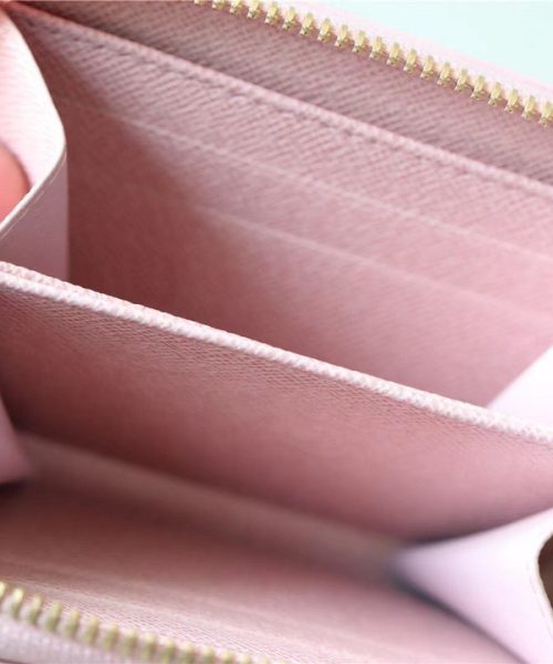 1:1 Replica Louis Vuitton Zippy Coin Purse Monogram Jacquard Denim Pink For Women, Women's Wallets 4.3in/11cm LV 