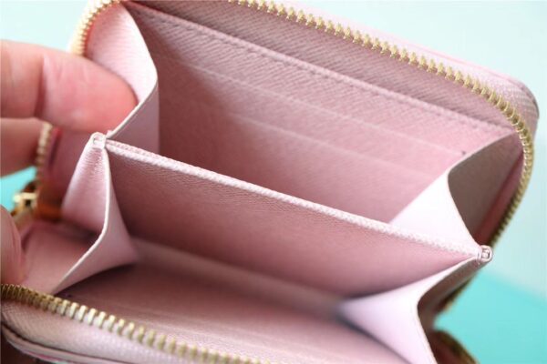 Louis Vuitton Zippy Coin Purse Monogram Jacquard Denim Pink For Women, Women's Wallets 4.3in/11cm LV 