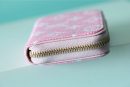 1:1 Replica Louis Vuitton Zippy Coin Purse Monogram Jacquard Denim Pink For Women, Women's Wallets 4.3in/11cm LV 