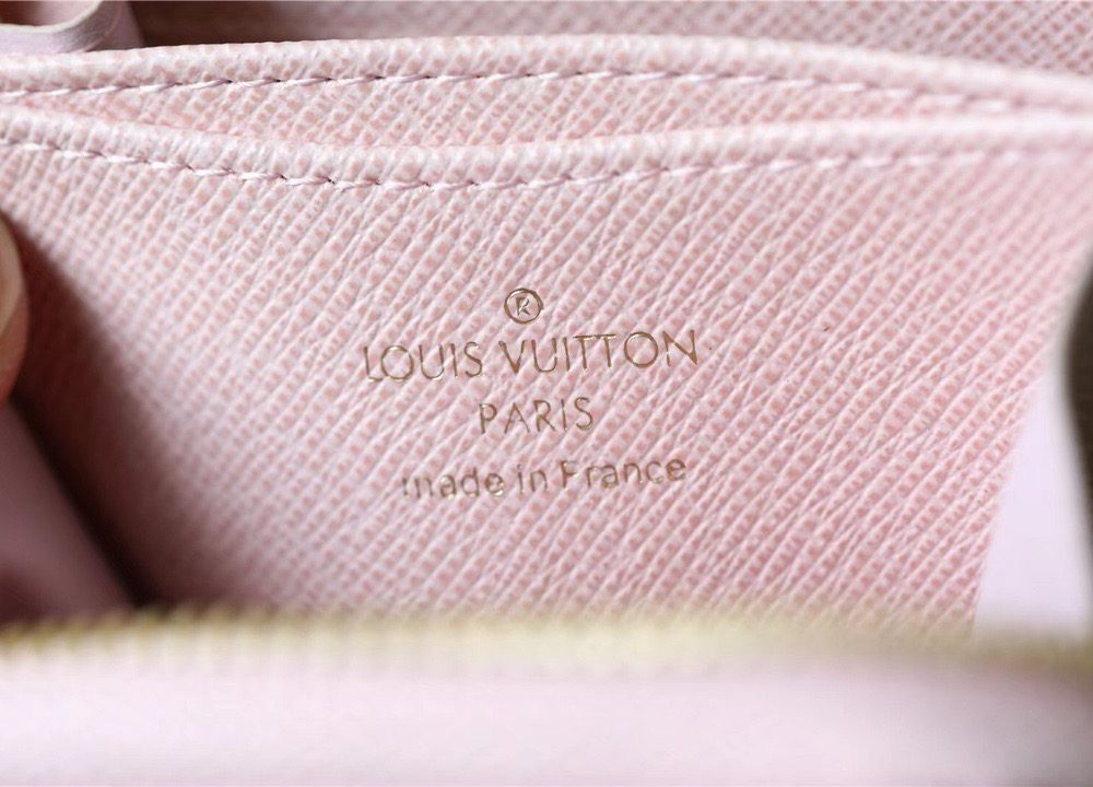 1:1 Replica Louis Vuitton Zippy Coin Purse Monogram Jacquard Denim Pink For Women, Women's Wallets 4.3in/11cm LV