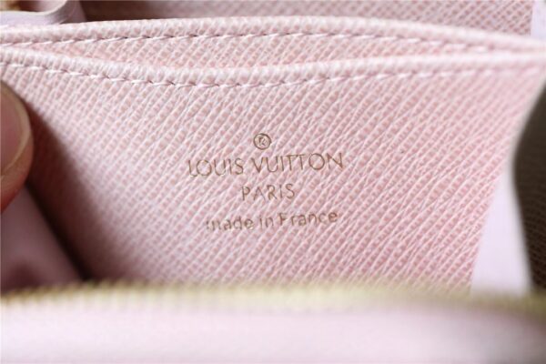 Louis Vuitton Zippy Coin Purse Monogram Jacquard Denim Pink For Women, Women's Wallets 4.3in/11cm LV 