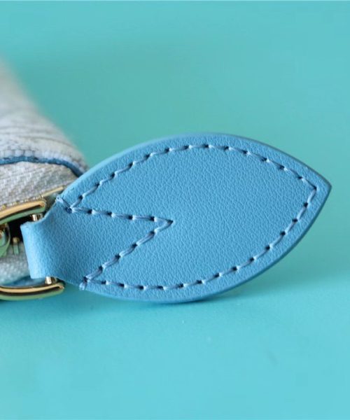 1:1 Replica Louis Vuitton Zippy Coin Purse Since 1854 Jacquard Canvas Ecru Blue For Women, Women's Wallets 4.3in/11cm LV 