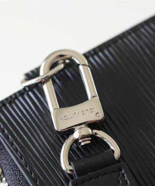 1:1 Replica Louis Vuitton Zippy Dragonne Epi Black For Women, Women's Wallets 4.3in/11cm LV M81325